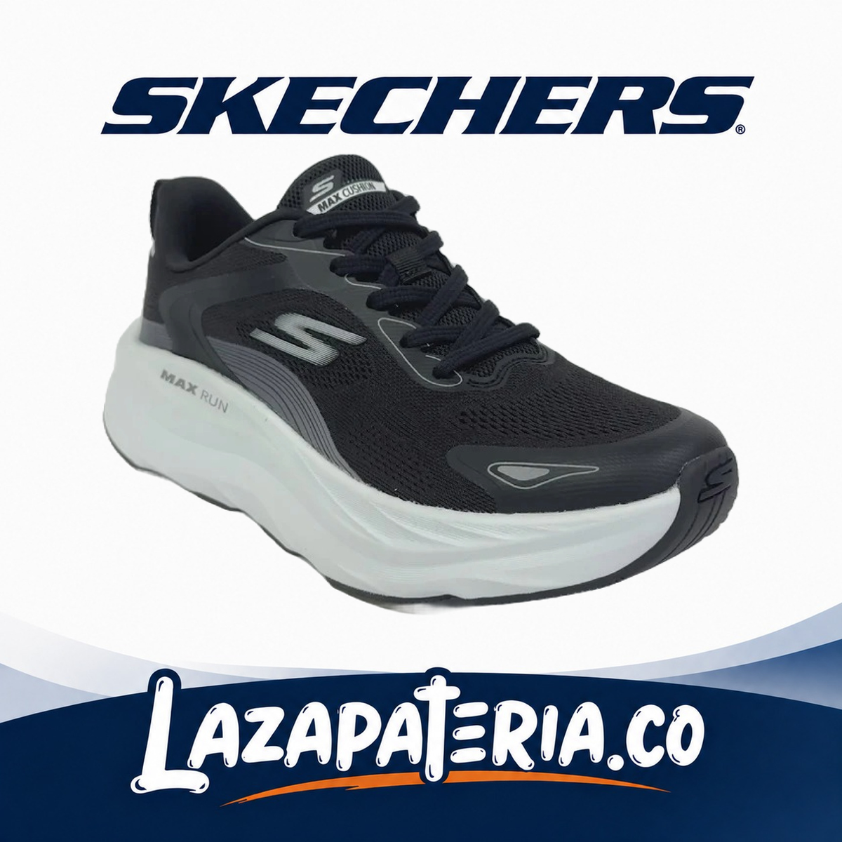 SKECHERS HOMBRE MAX RUN NEGRO C22P1002BKW