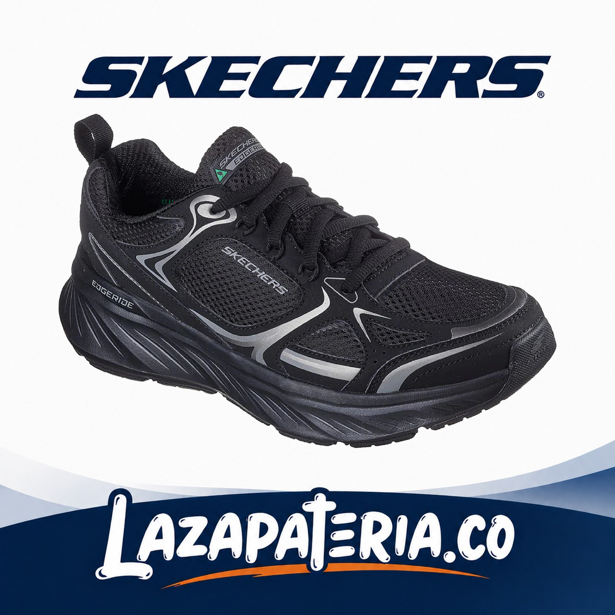 SKECHERS HOMBRE RELAXED FIT NEGRO C23P2844BBK