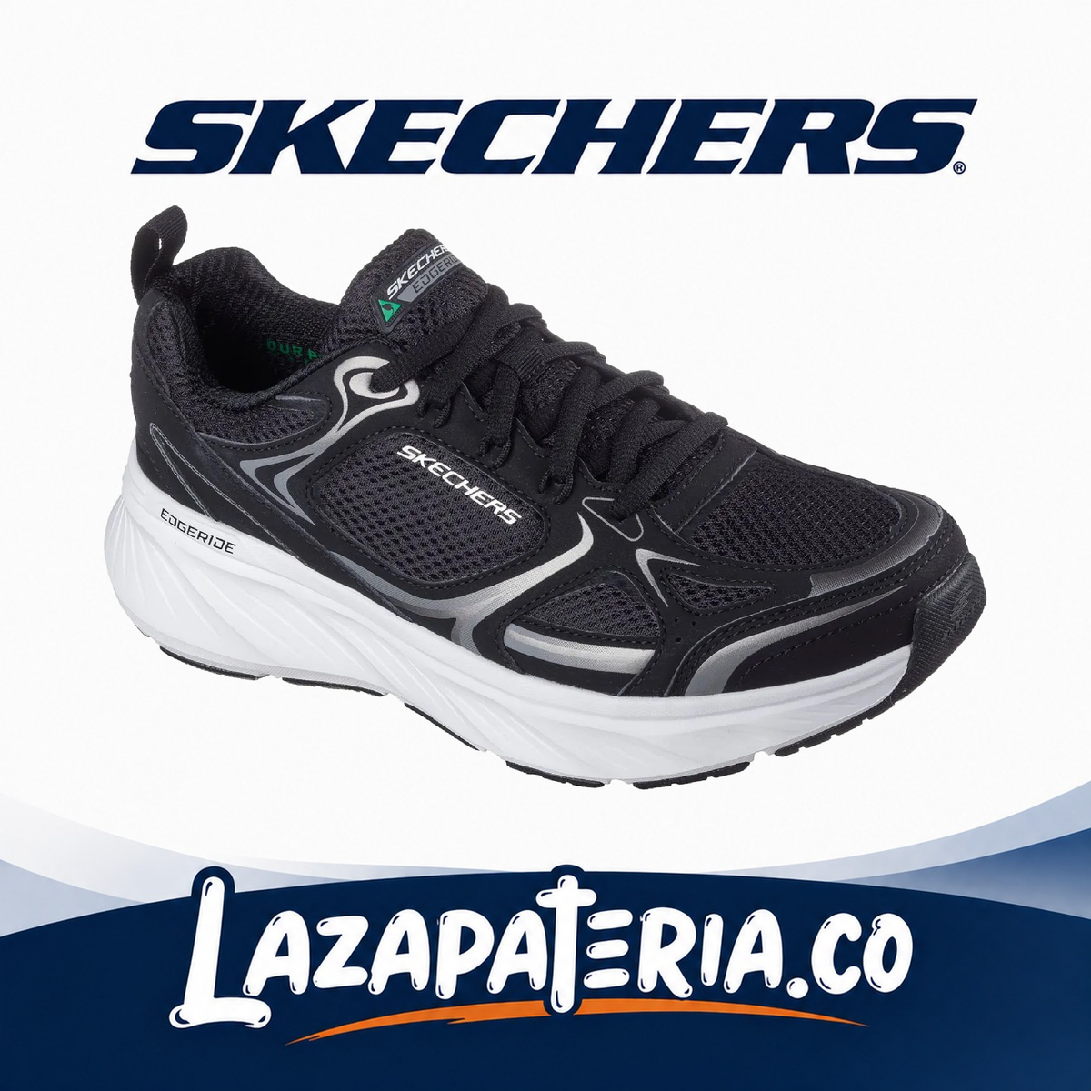 SKECHERS HOMBRE RELAXED FIT NEGRO C23P2844BKW