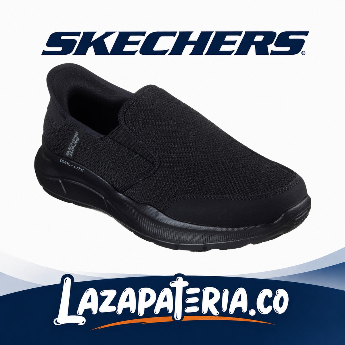 SKECHERS HOMBRE SLIP-INS NEGRO C23P2926BBK