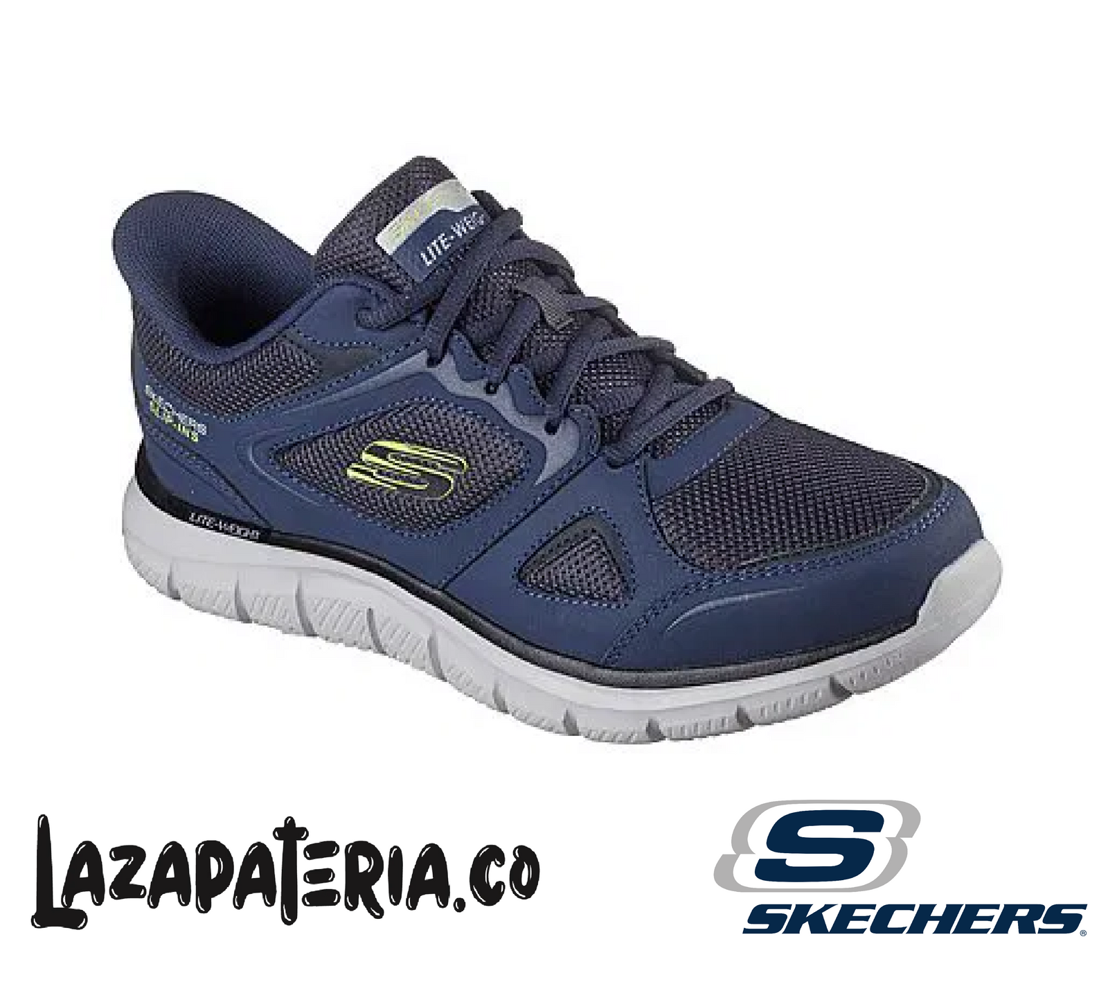 SKECHERS HOMBRE SLIP-INS AZUL NAVY C23P3039NVLM