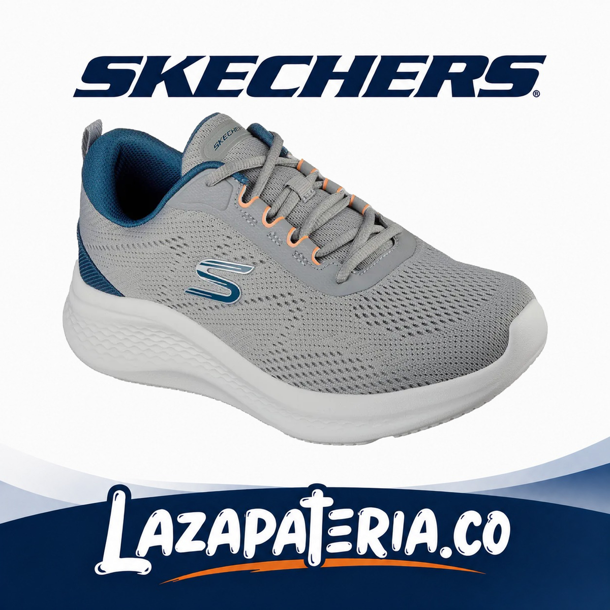 SKECHERS HOMBRE SKECH-LITE PRO GRIS C23P3184GYBL