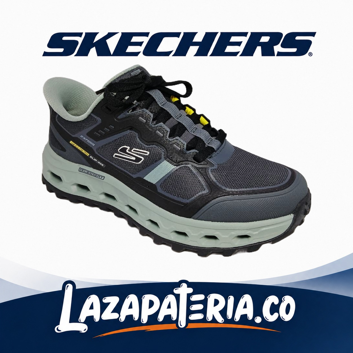SKECHERS HOMBRE GLIDE-STEP MULTICOLOR C23P7659BKMT