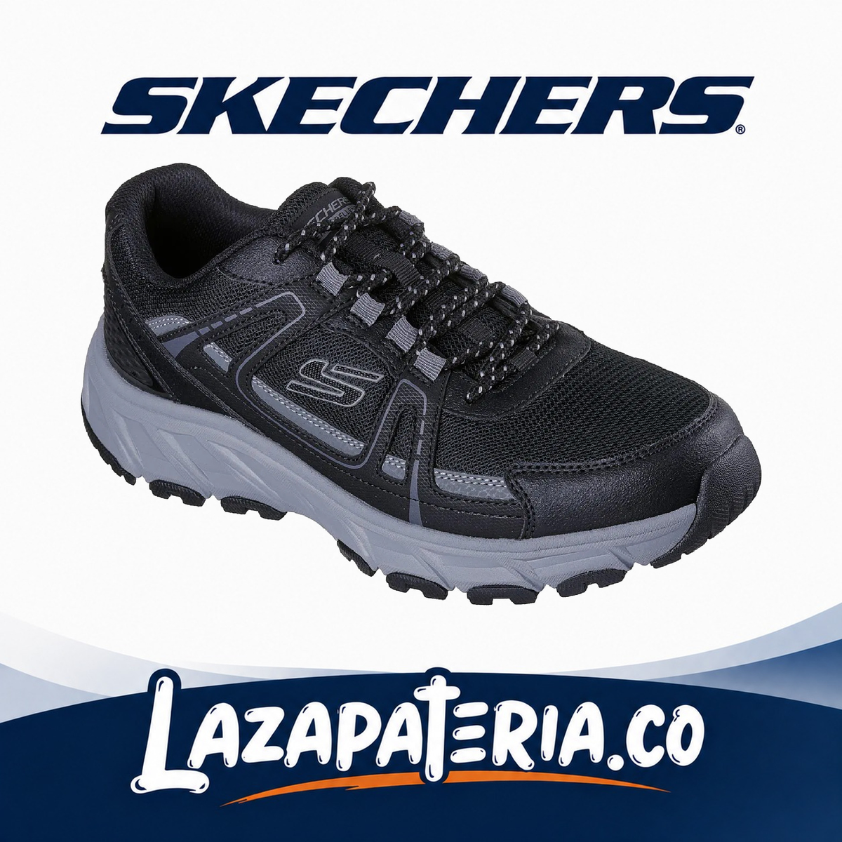 SKECHERS HOMBRE HILLCREST 2.0 NEGRO C23P7806BLK