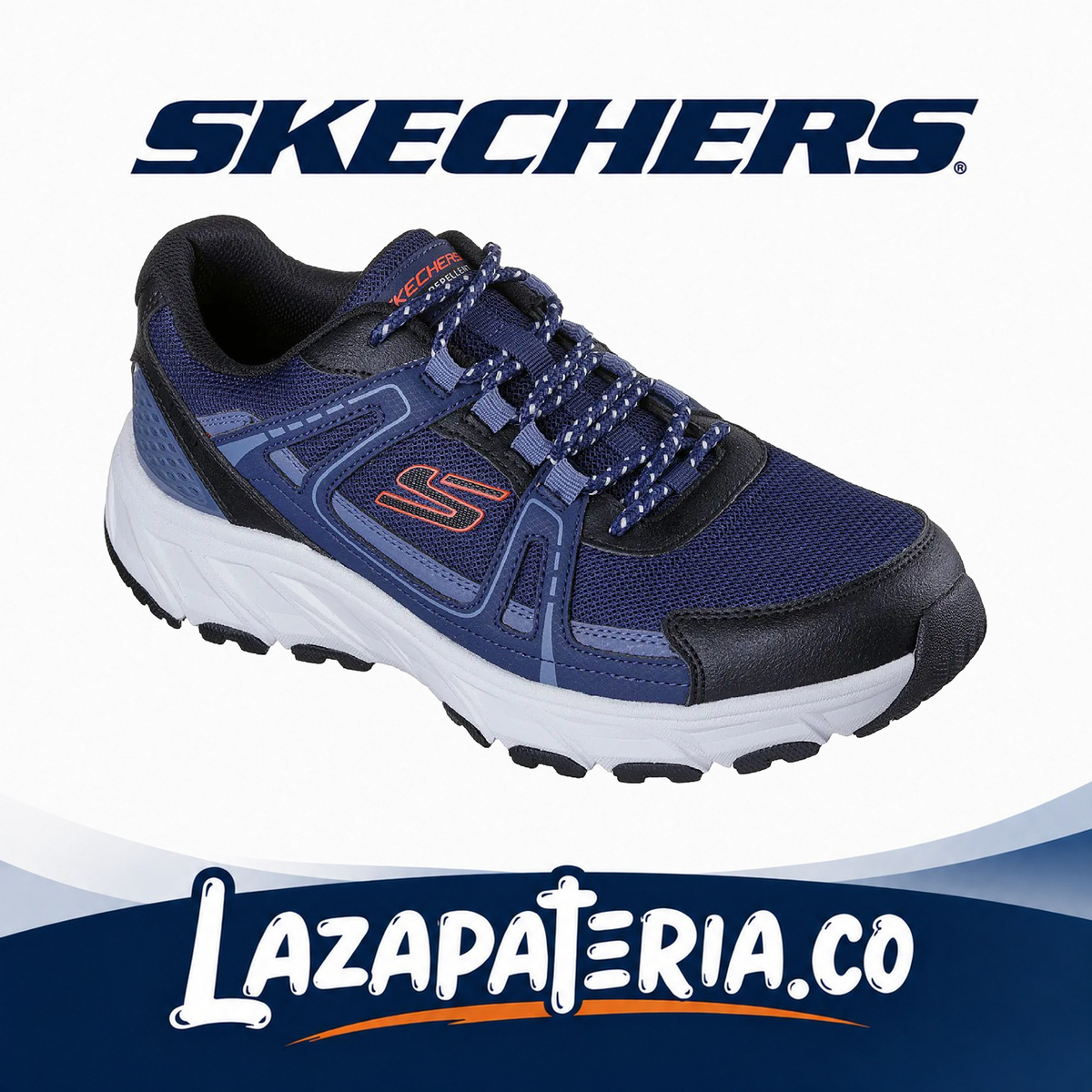 SKECHERS HOMBRE HILLCREST 2.0 AZUL NAVY C23P7806NVY