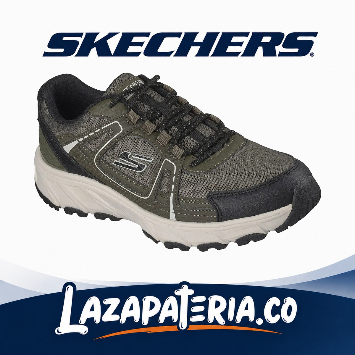 SKECHERS HOMBRE HILLCREST 2.0 VERDE OLIVA C23P7806OLV