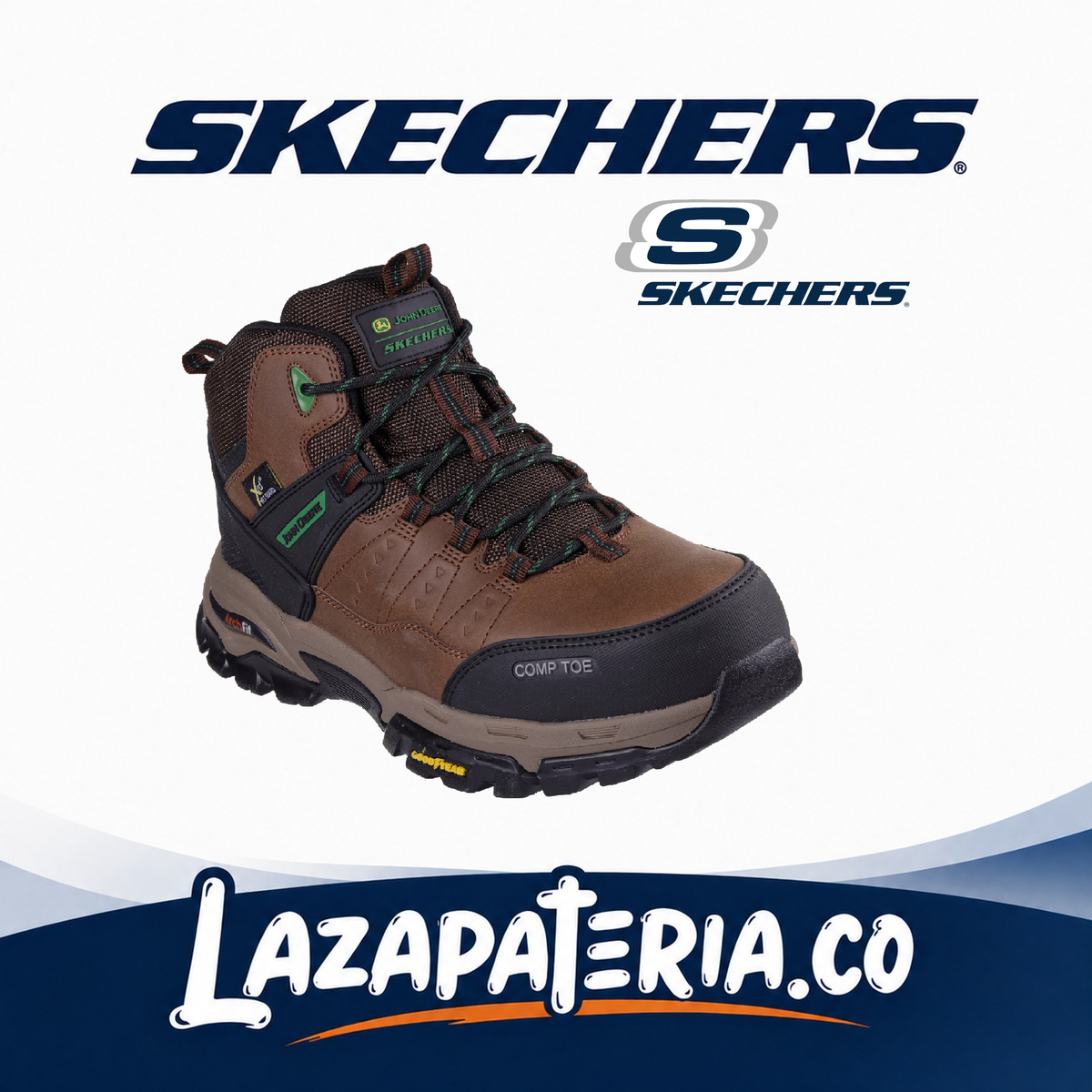 SKECHERS HOMBRE ARCH FIT CAFÉ C25P6018BRN