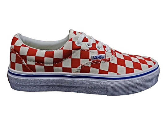 AUTHENTIC LONA CUADROS BLANCO x ROJO
