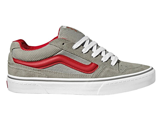 CALDRONE ZAPATO CARNAZA GRIS LOGO ROJO SUELA BLANCA