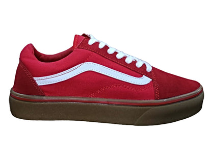 OLD SCHOOL ROJO SUELA DE GOMA