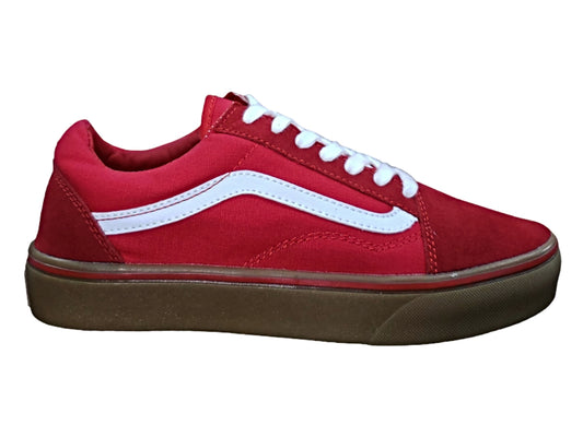 OLD SCHOOL ROJO SUELA DE GOMA