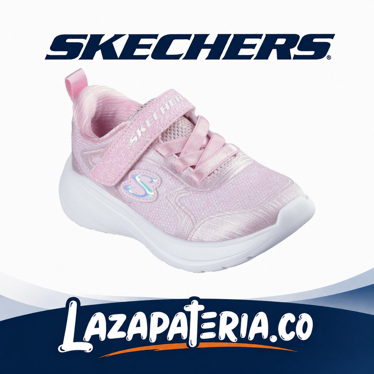 SKECHERS BEBÉ WAVE 92 ROSADO C30P3557NLTPK