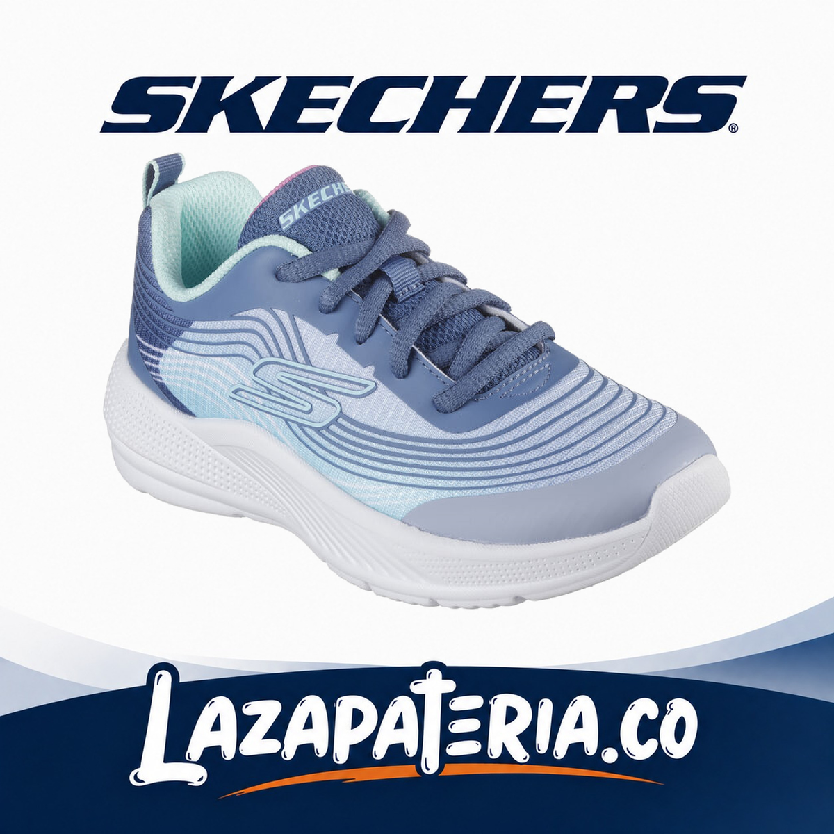 Tenis Skechers Microspec Advance Niña Verde C30P3576LLGAQ