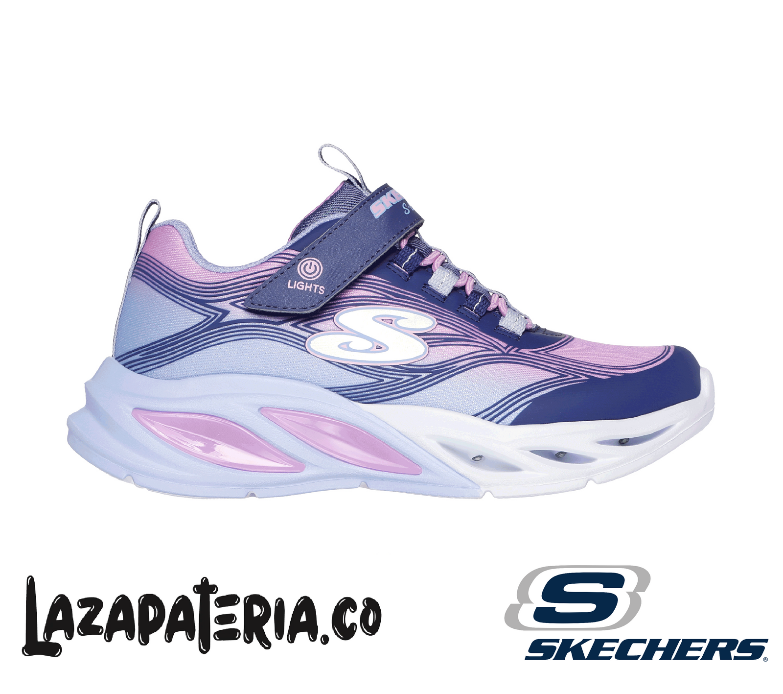 SKECHERS NIÑA S-LIGHTS MULTICOLOR C30P3712LNVMT