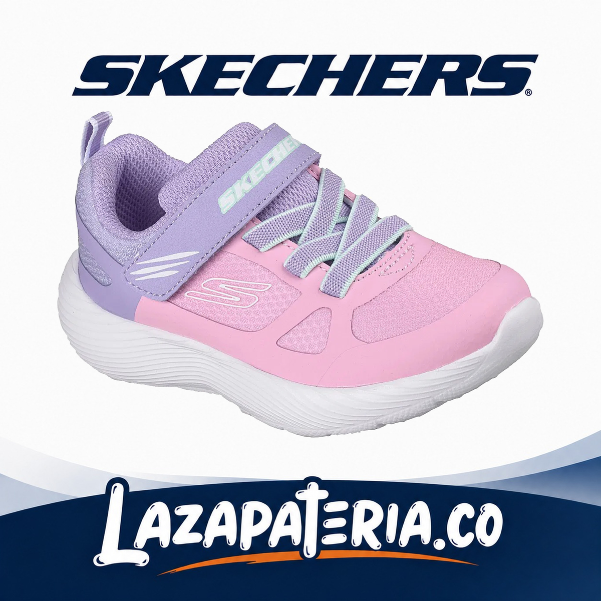 SKECHERS BEBÉ DYNA-LITE LILA C30P3854NLTPL
