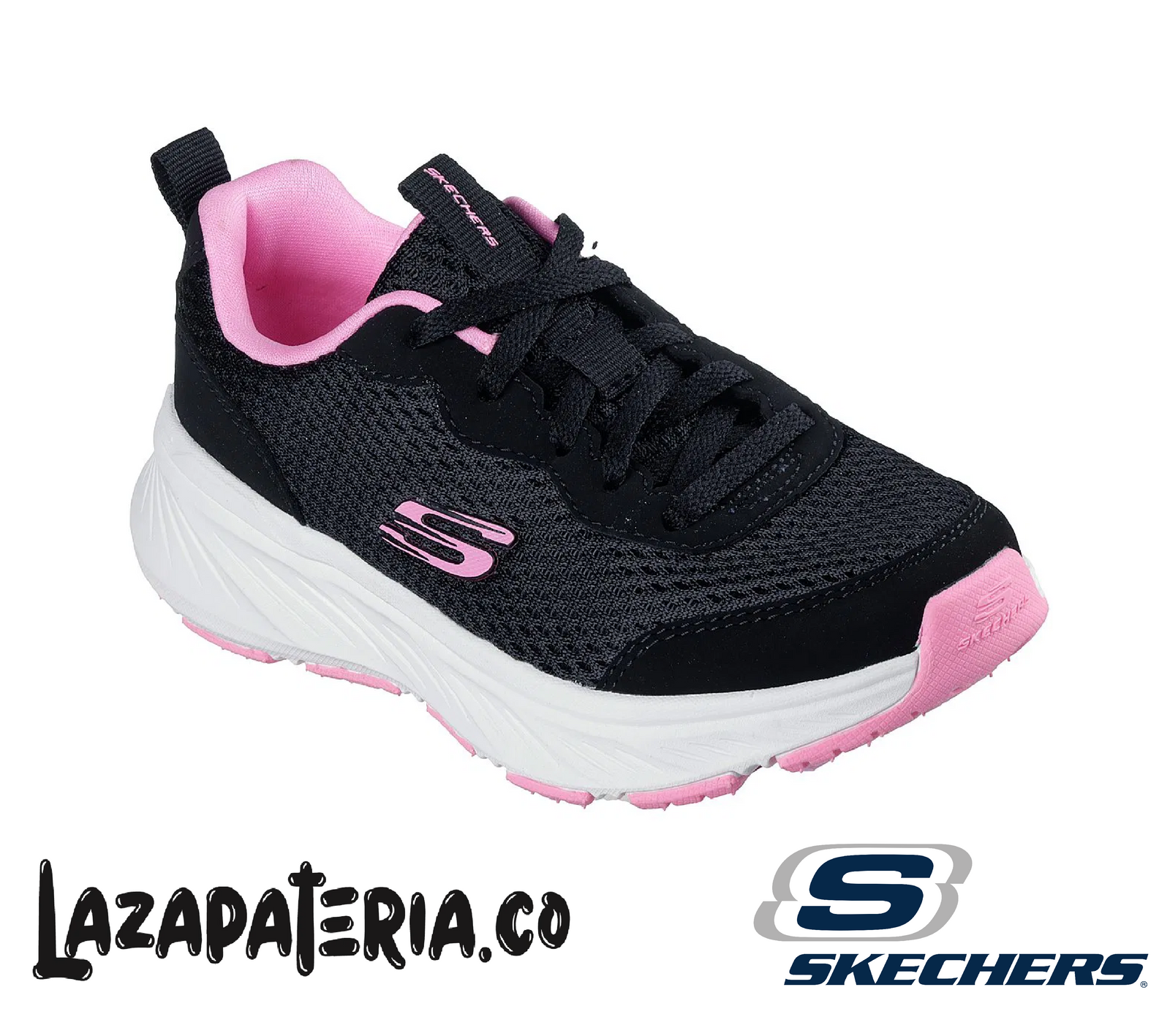 SKECHERS NIÑA EDGERIDE NEGRO C30P3982LBKPK