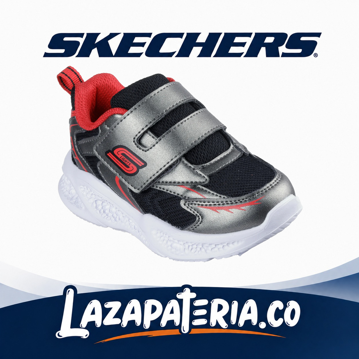 SKECHERS BEBÉ S-LIGHTS DORADO C40P1498NGURD