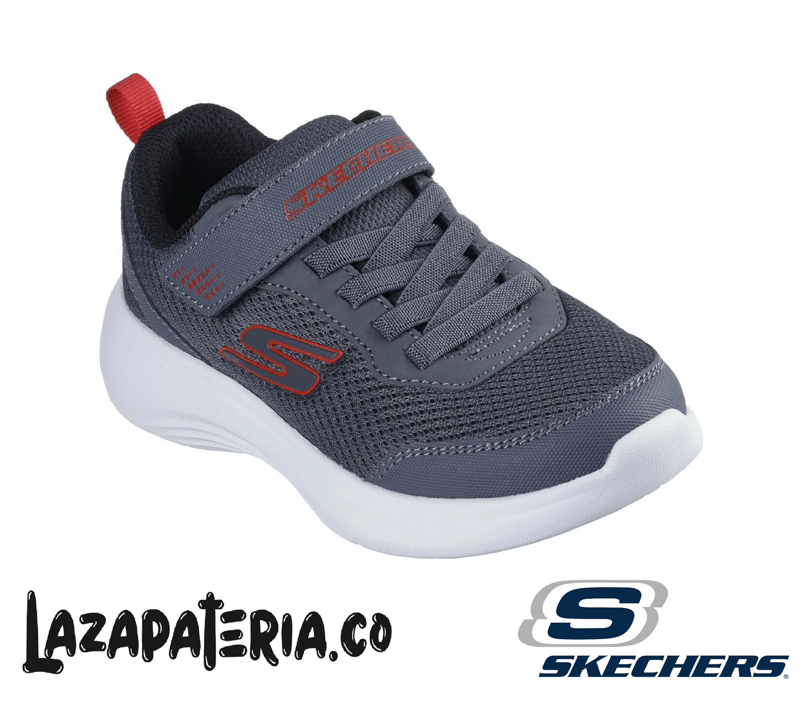 SKECHERS NIÑO SELECTORS GRIS CARBÓN C40P3615LCHAR