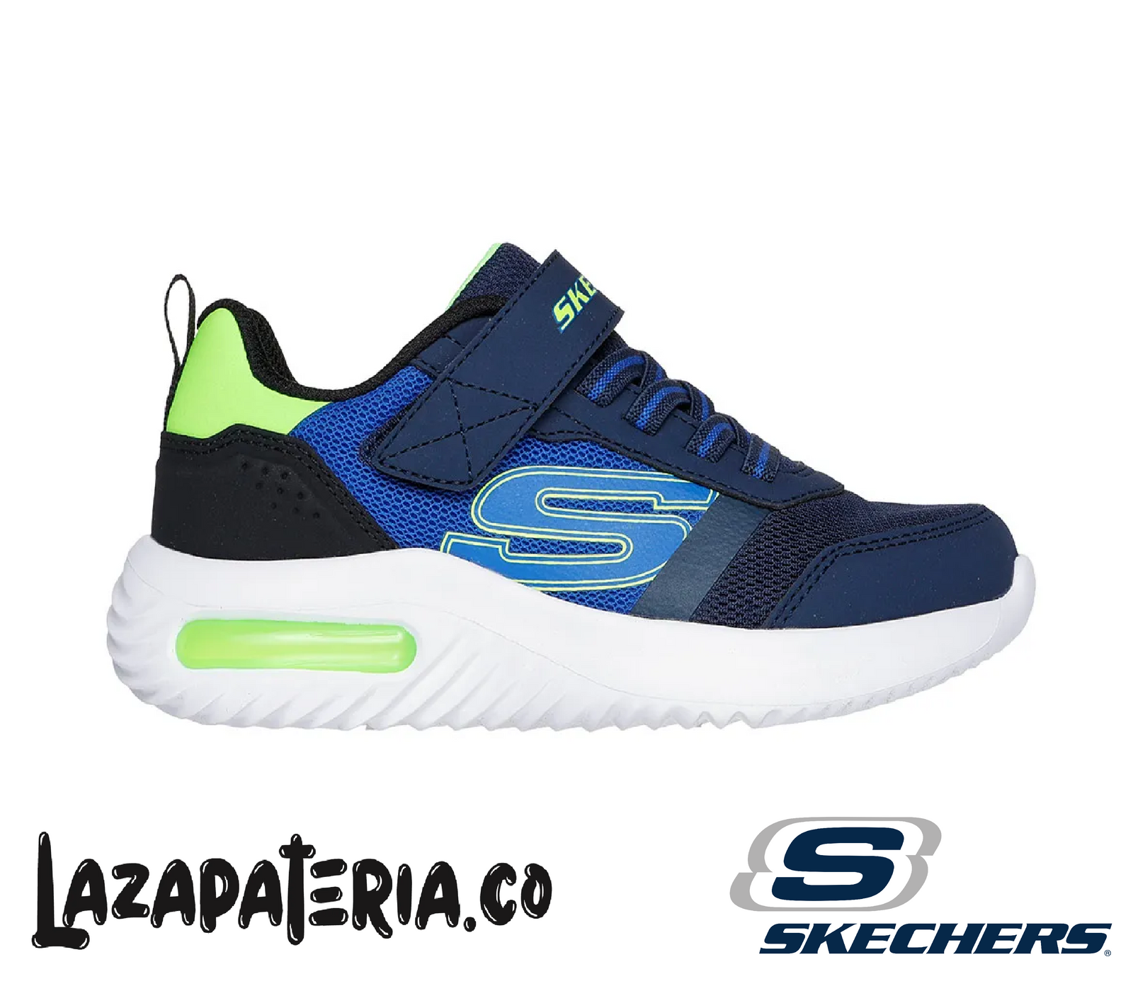SKECHERS NIÑO BOUNDER-TECH AZUL NAVY C40P3723LNVLM