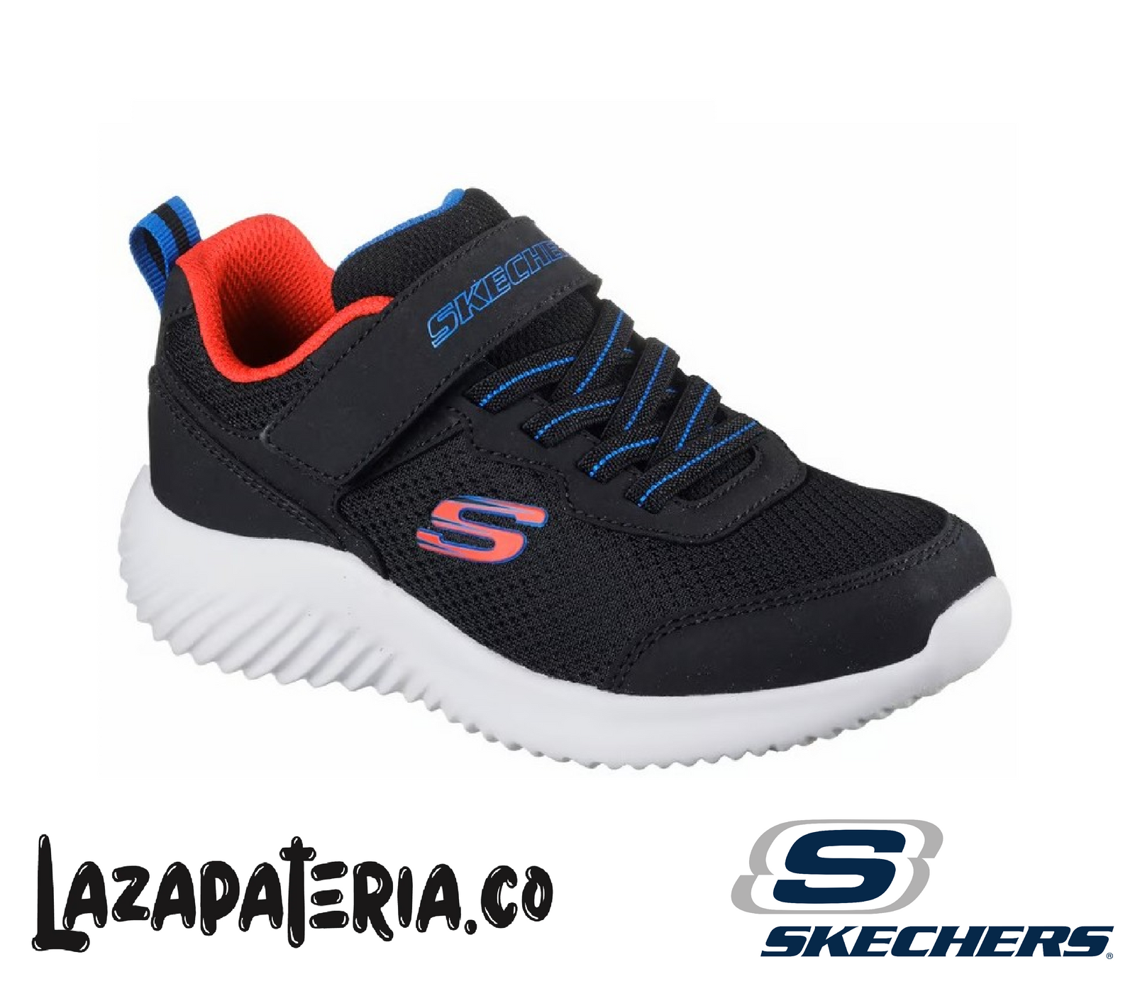SKECHERS NIÑO BOUNDER NEGRO C40P3906LBLK