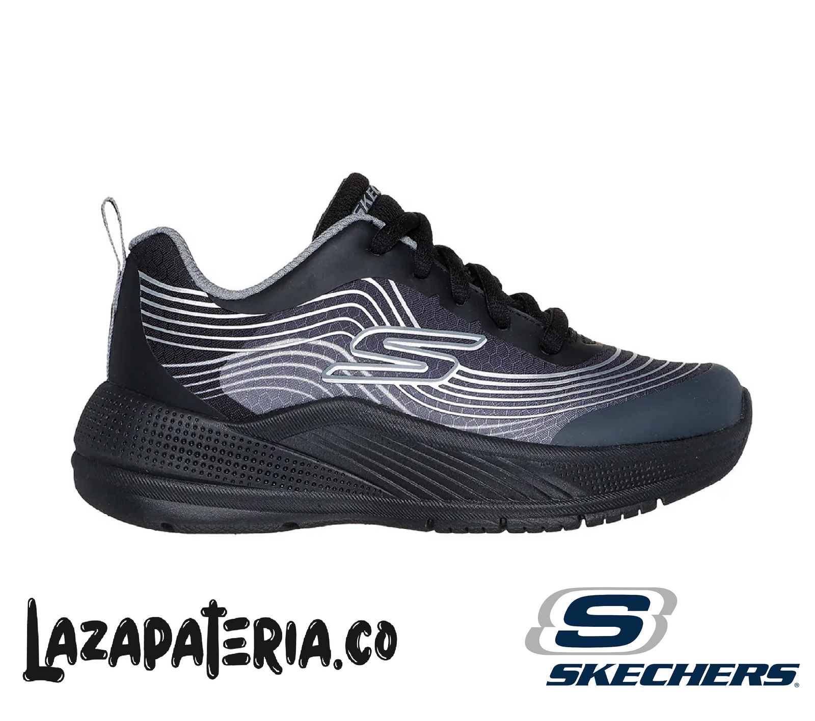 SKECHERS NIÑO MICROSPEC ADVANCE NEGRO C40P3927LBKSL