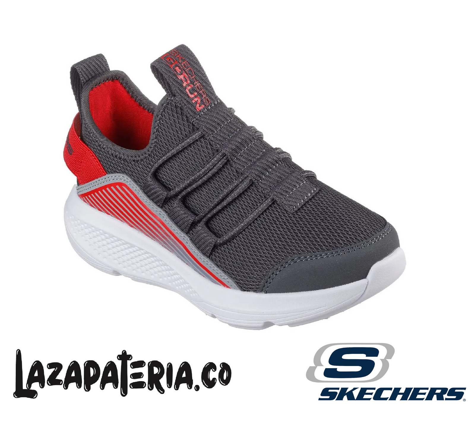 SKECHERS NIÑO GORUN GRIS CARBÓN C40P3987LCCRD
