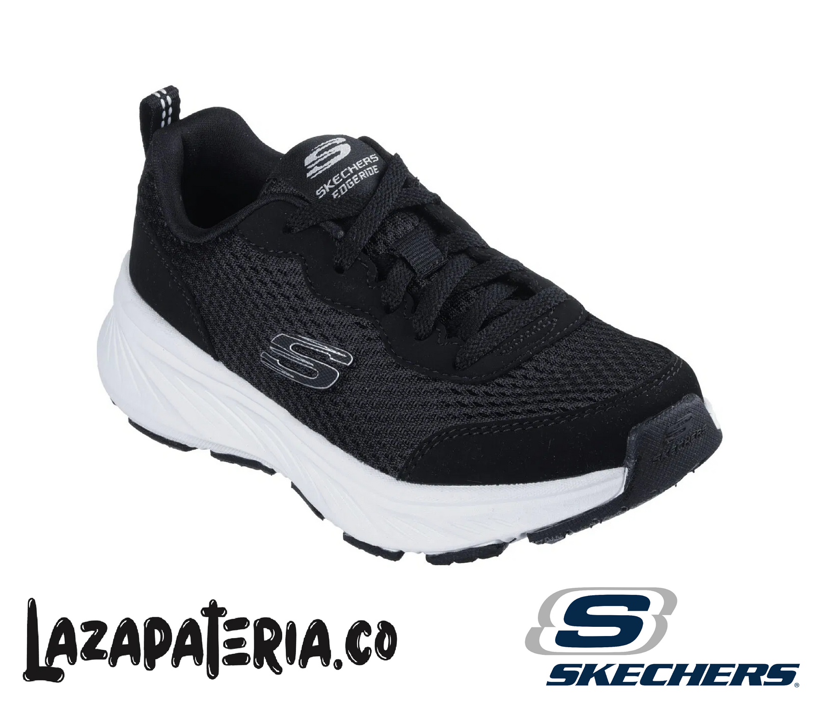 SKECHERS NIÑO EDGERIDE NEGRO C40P4801LBLK