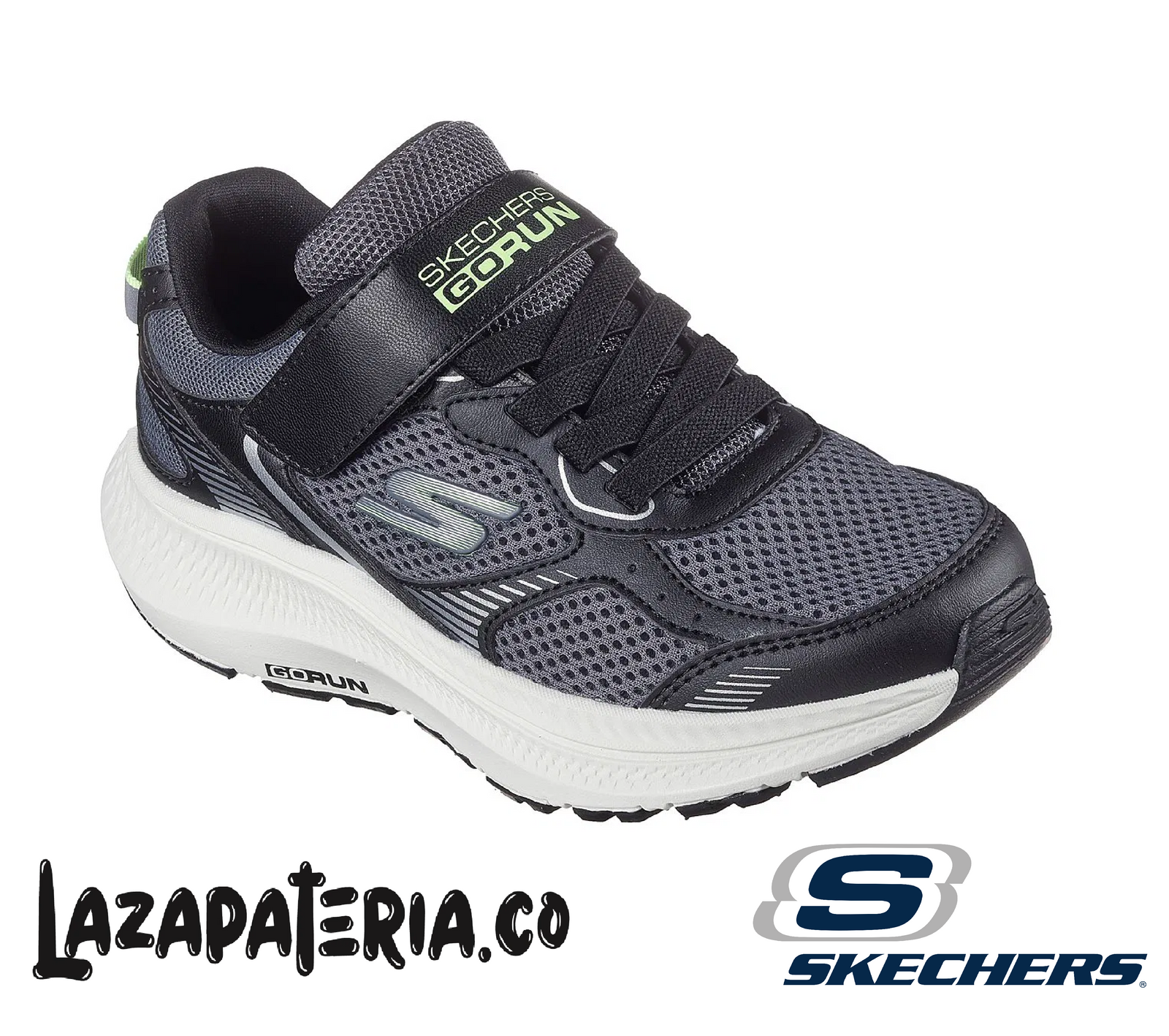 SKECHERS NIÑO GORUN NEGRO C40P5039LBKCC