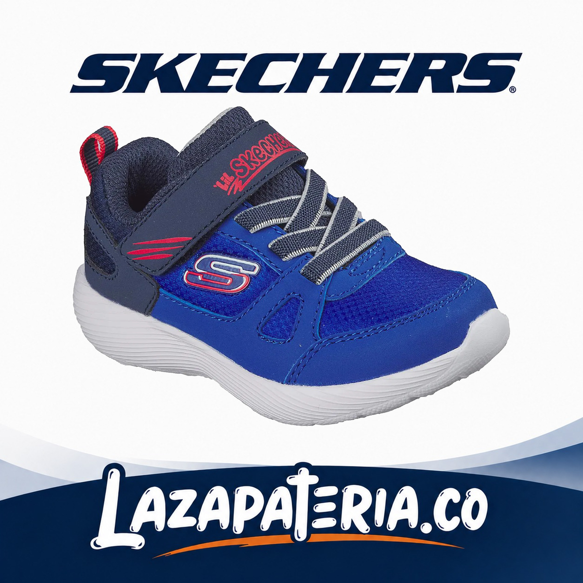 SKECHERS BEBÉ DYNA-LITE AZUL C40P5091NBLNV