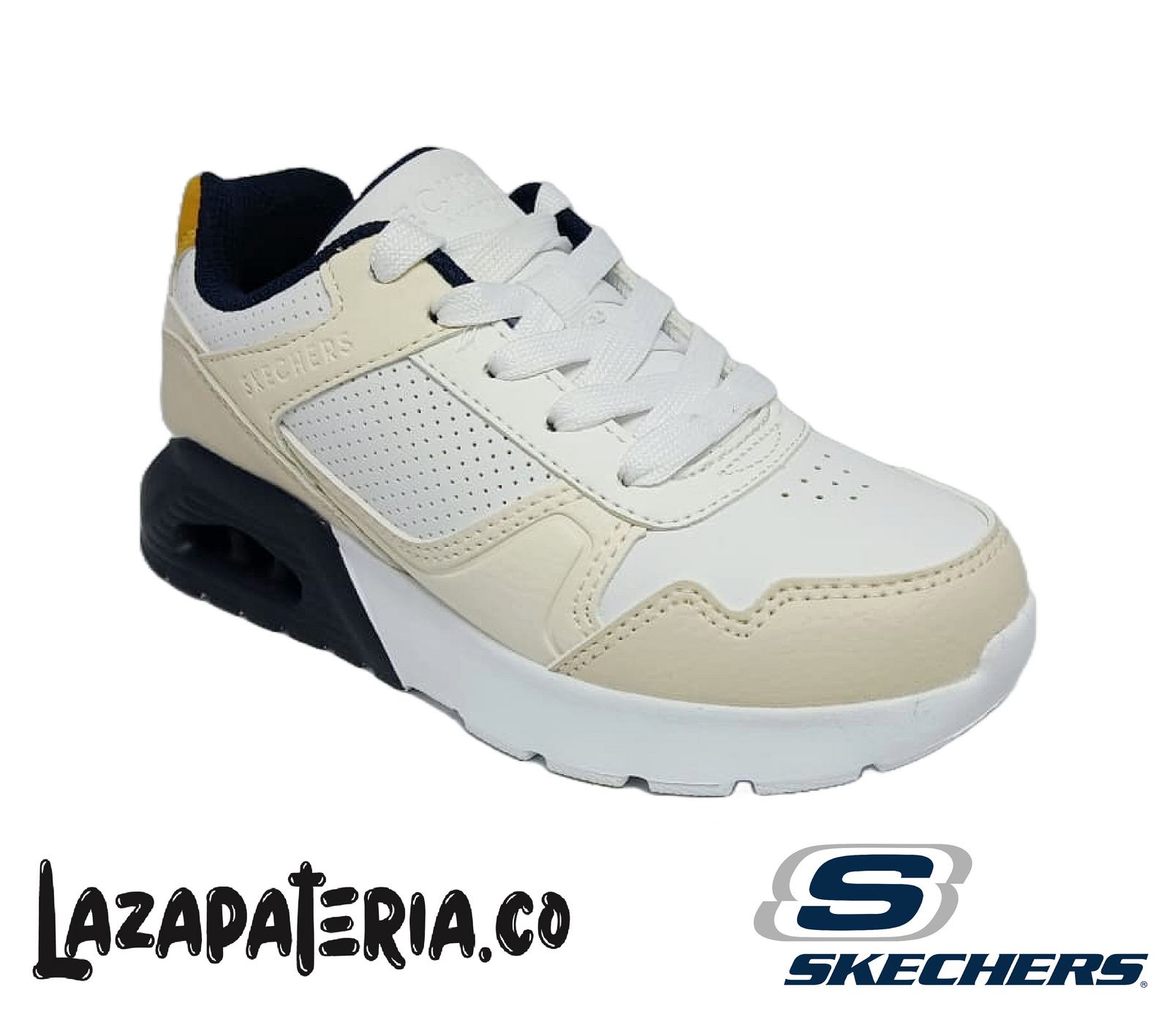 SKECHERS NIÑO UNO LITE BLANCO C41P7015LWNT