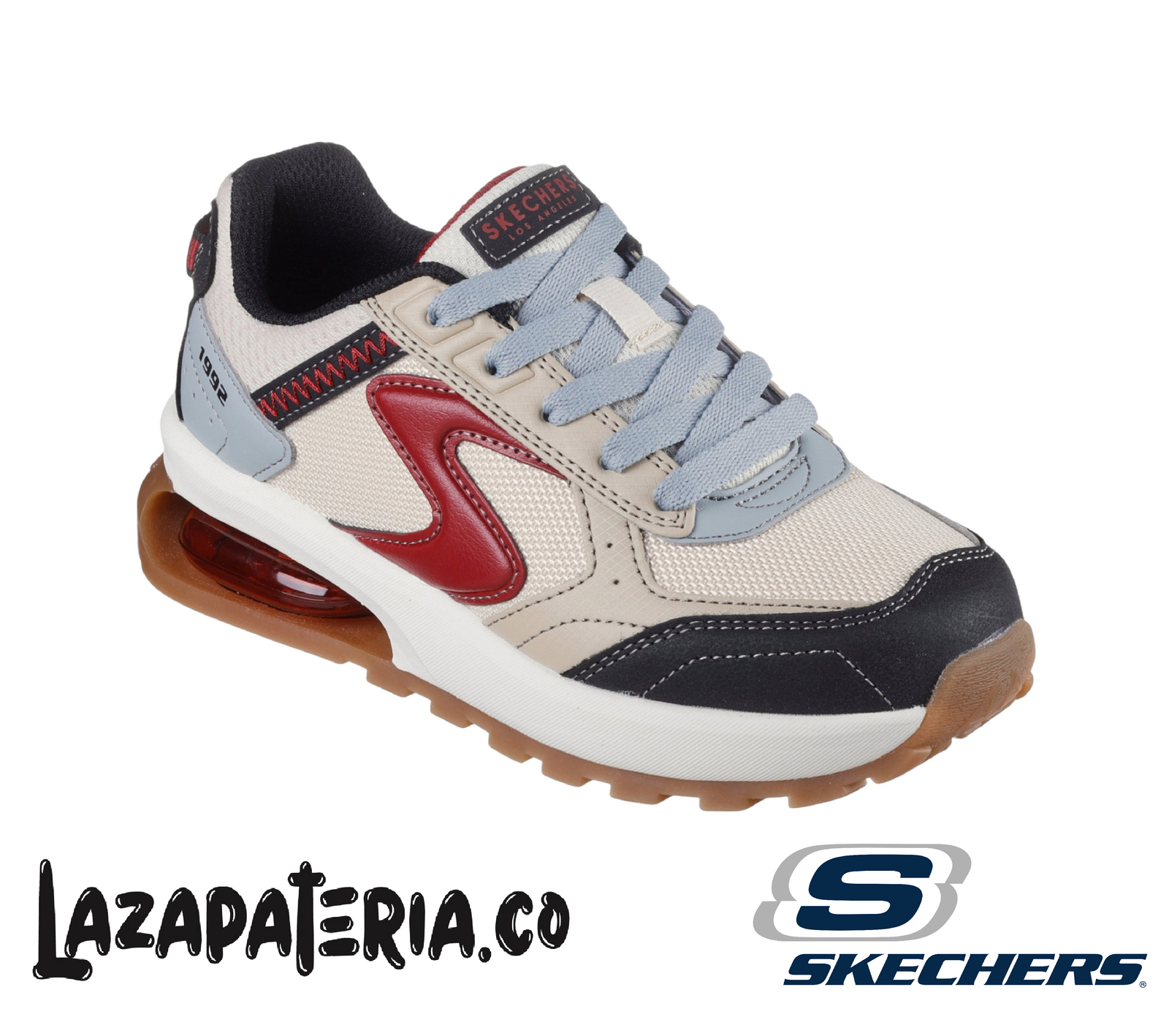 SKECHERS NIÑO SKX BEIGE C41P9020LNTBK