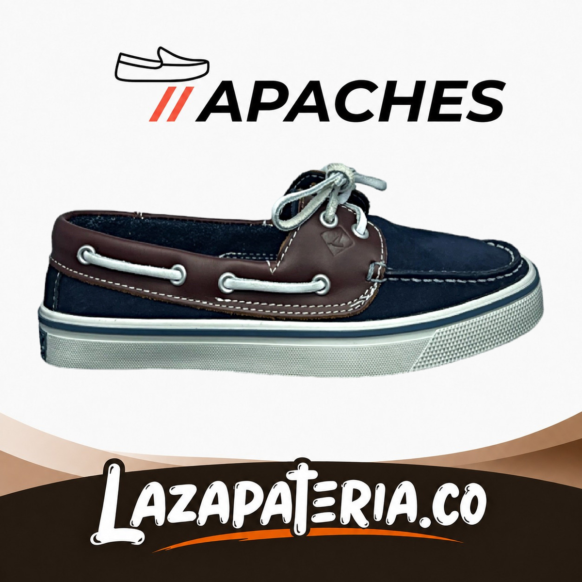 Apache Santa Marta Hombre Azul y Café CP58
