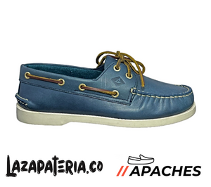 APACHES HOMBRE CP93 AZUL CLARO TUCANO SUELA BLANCO HUESO