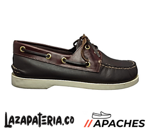 APACHES HOMBRE CP97 CAFÉ X AMARETO SUELA BLANCA