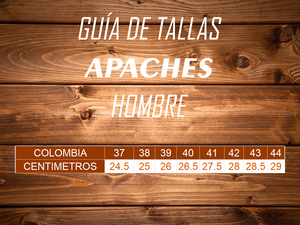 APACHES HOMBRE CP117 MARRÓN ROJIZO X SUELA BICOLOR