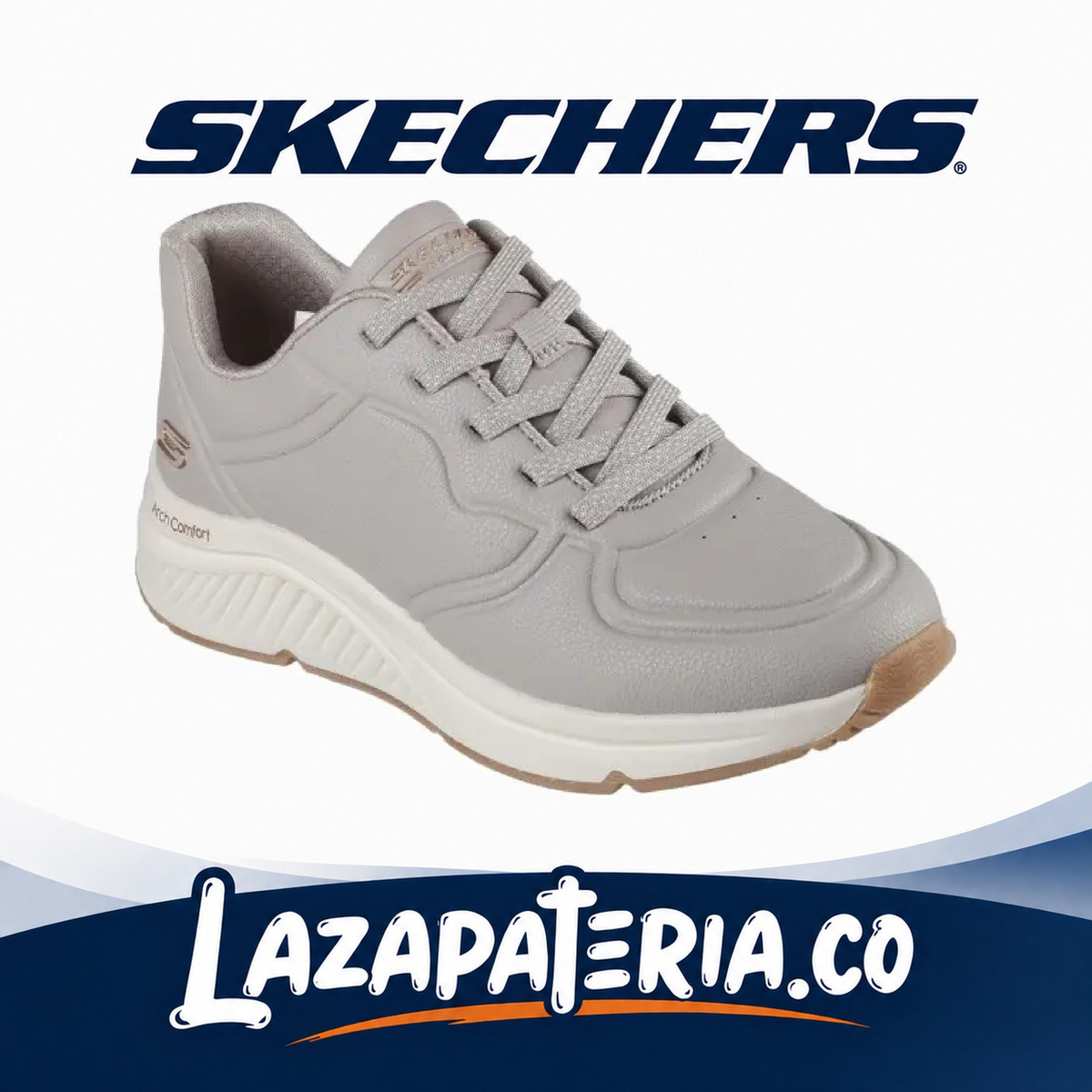 SKECHERS MUJER BOBS BEIGE C11P7560TPE