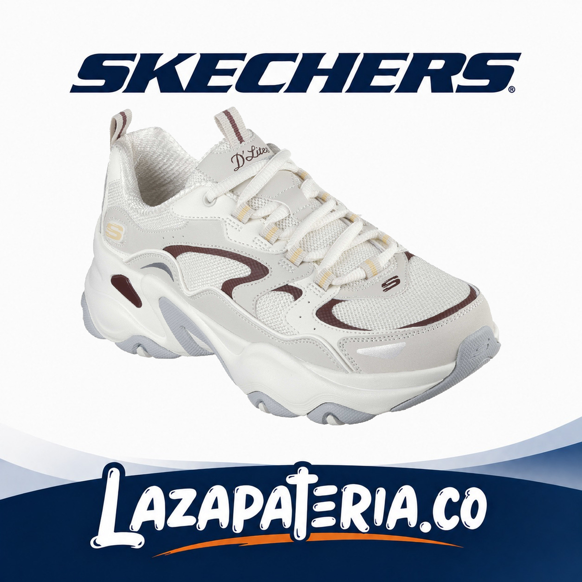 SKECHERS MUJER D'LITES MULTICOLOR C15P0520NTMT