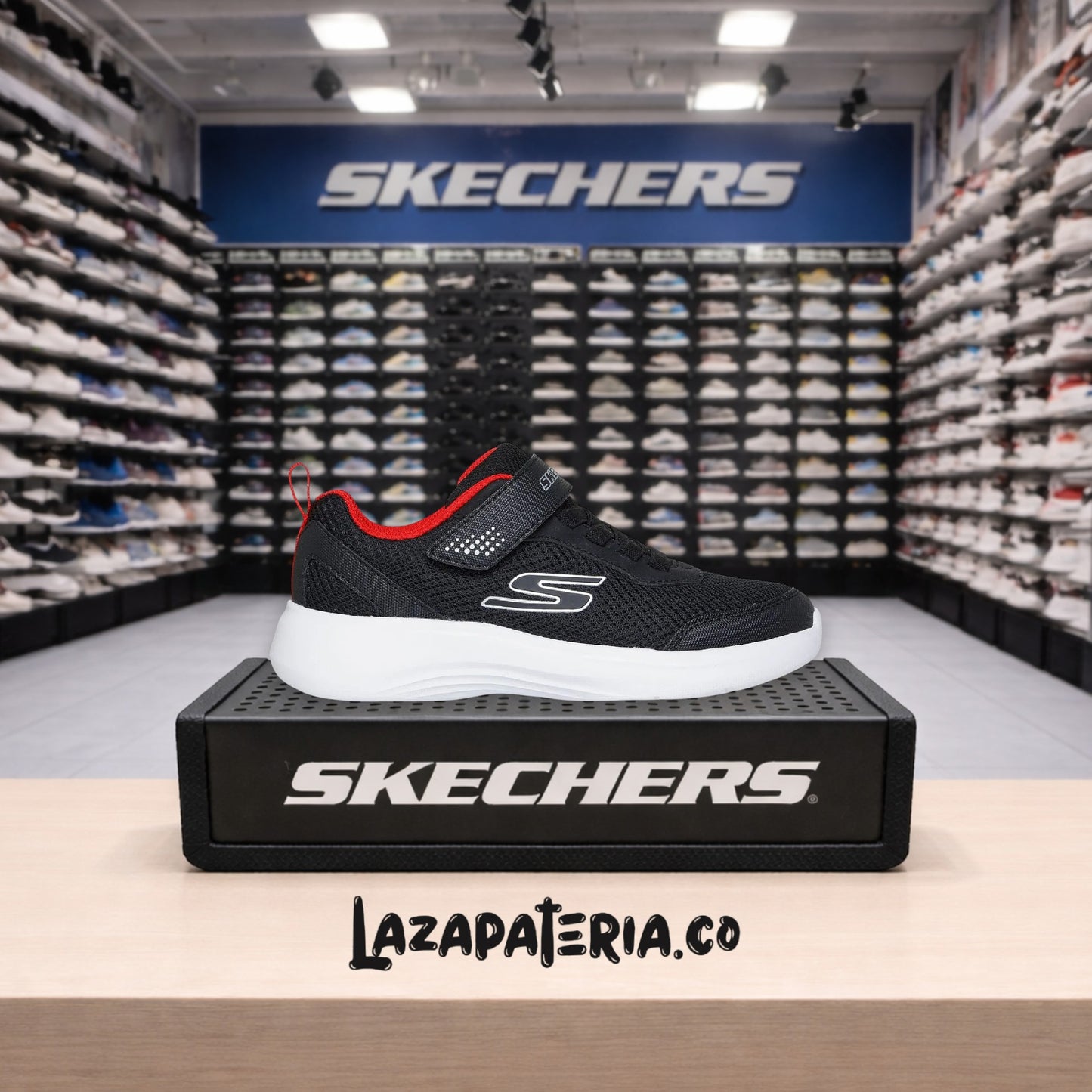 SKECHERS NIÑO C40P3615LBKRD