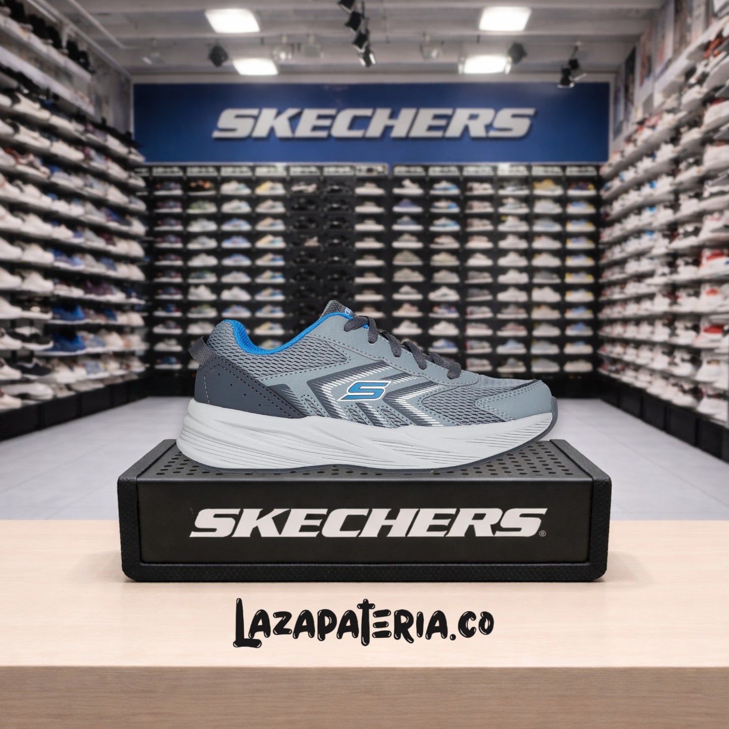 SKECHERS NIÑO C40P4116LGYBL