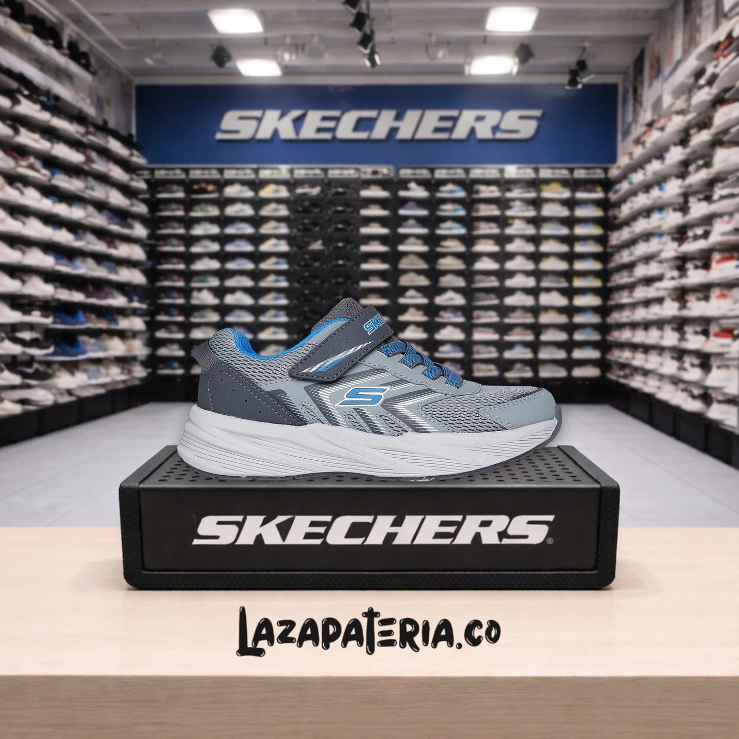 SKECHERS NIÑO C40P4115LGYBL