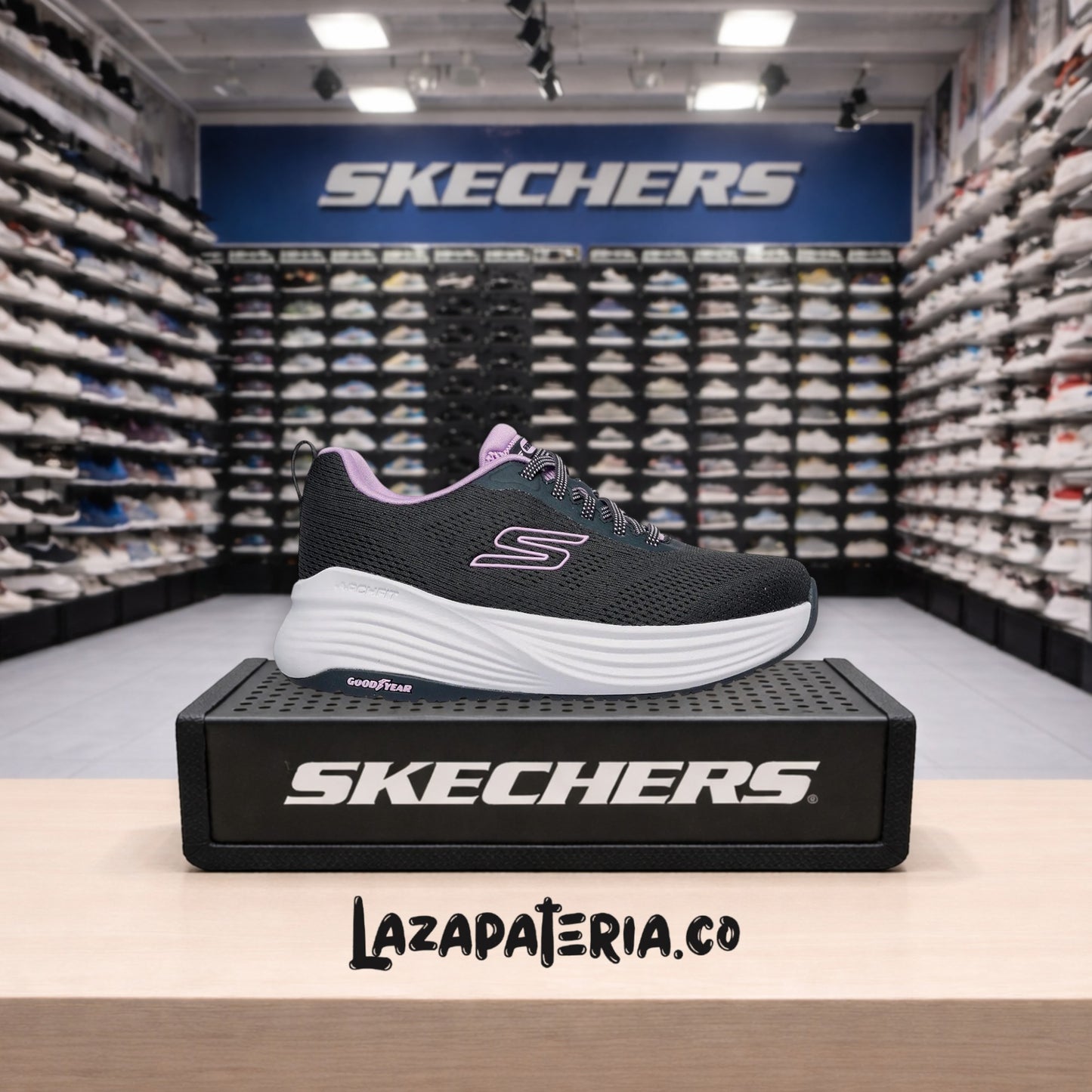 SKECHERS MUJER C12P5962BKLV