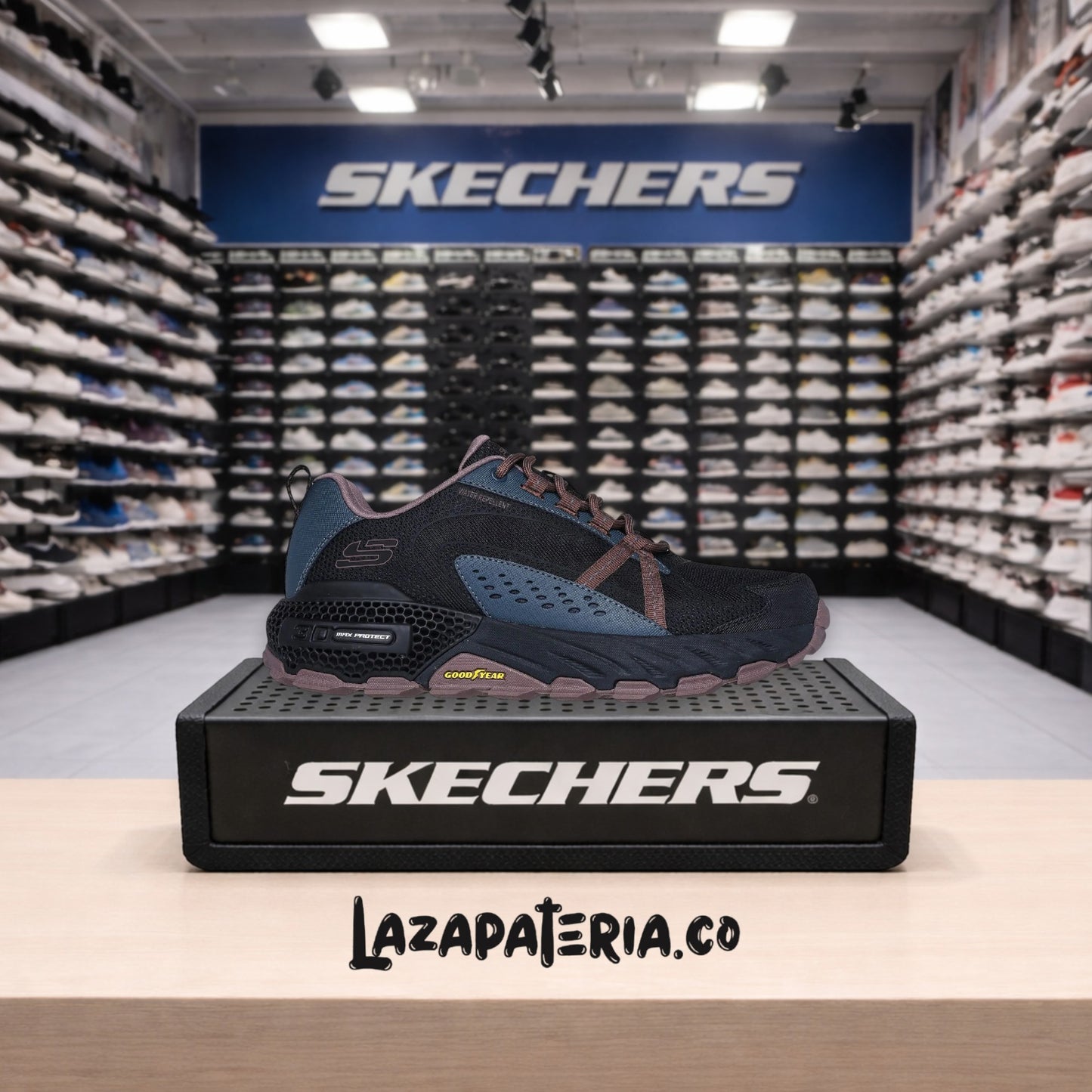 SKECHERS HOMBRE C23P7401BKMT