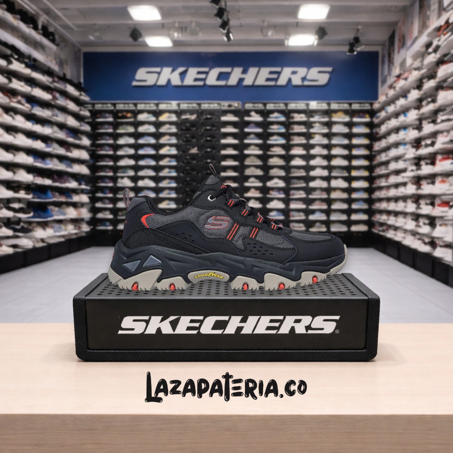 SKECHERS HOMBRE C23P7420BKRD