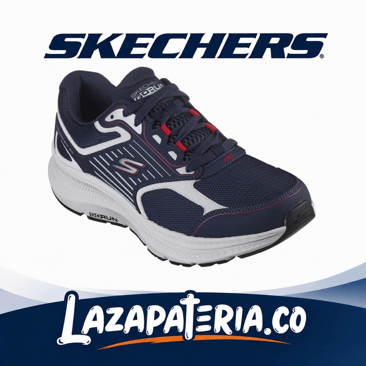 SKECHERS HOMBRE GORUN AZUL NAVY C22P0866NVRD