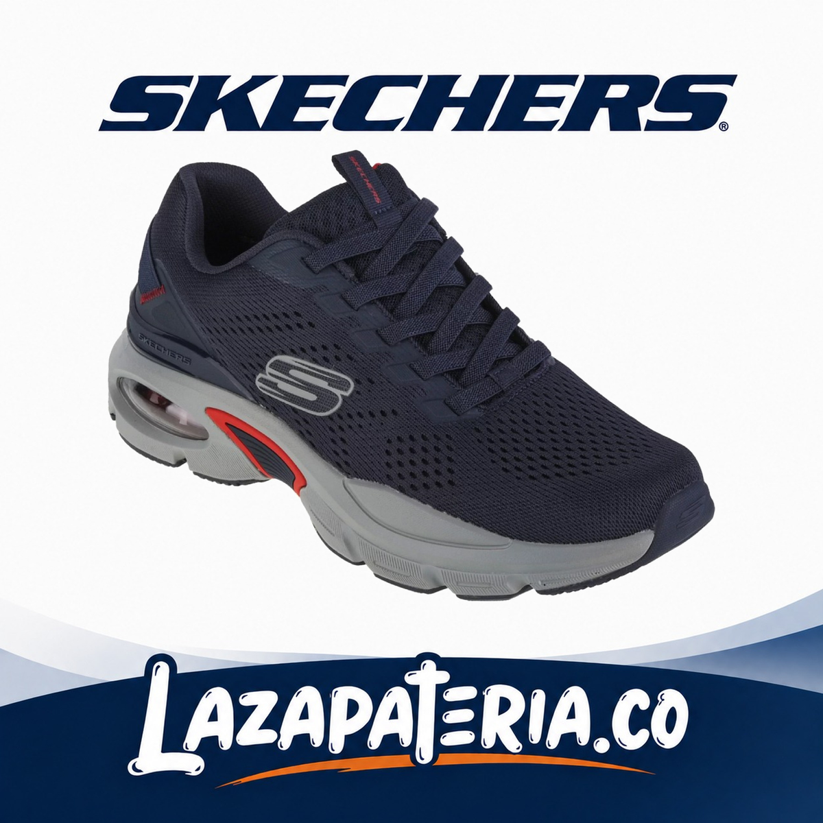 SKECHERS HOMBRE SKECH-AIR AZUL NAVY C23P2655NVRD