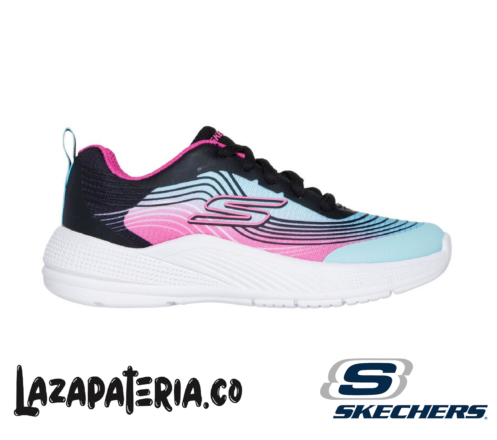 SKECHERS NIÑA MICROSPEC CELESTE C30P3576LAQPR
