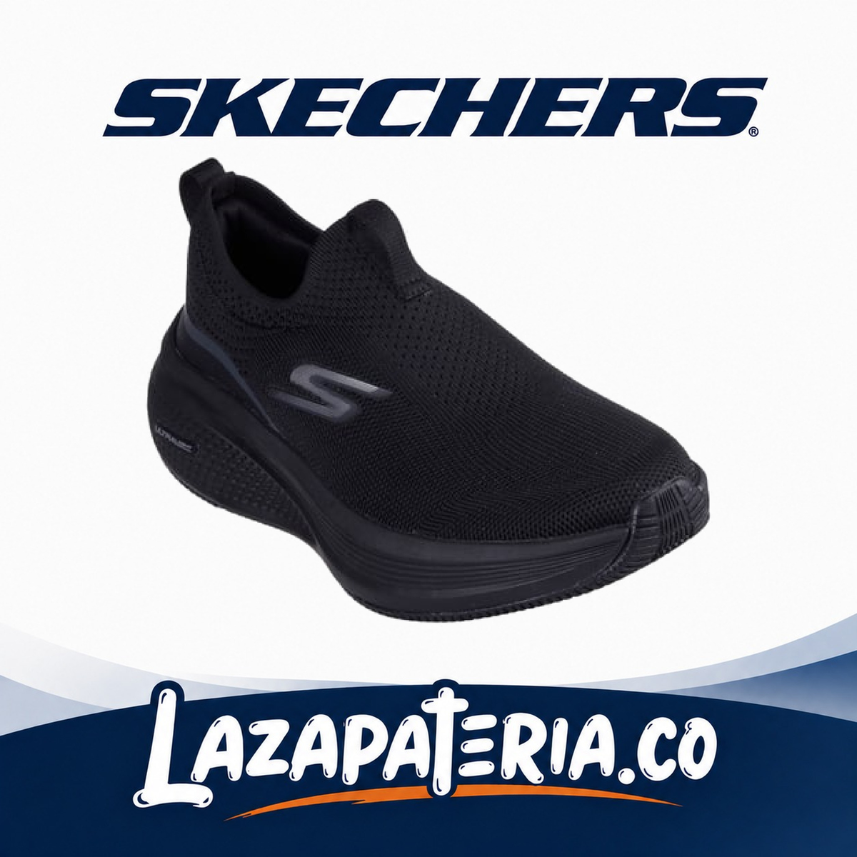 SKECHERS MUJER GORUN NEGRO C12P9010BBK