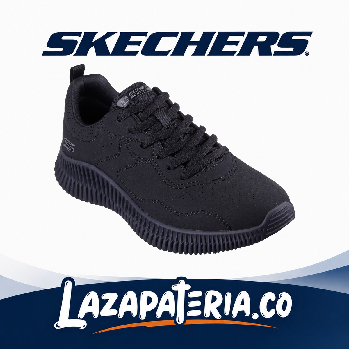 SKECHERS HOMBRE BOBS NEGRO C11P8174BBK