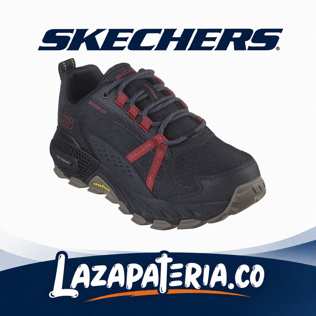 SKECHERS HOMBRE 3D MAX PROTECT NEGRO C23P7401BKRD