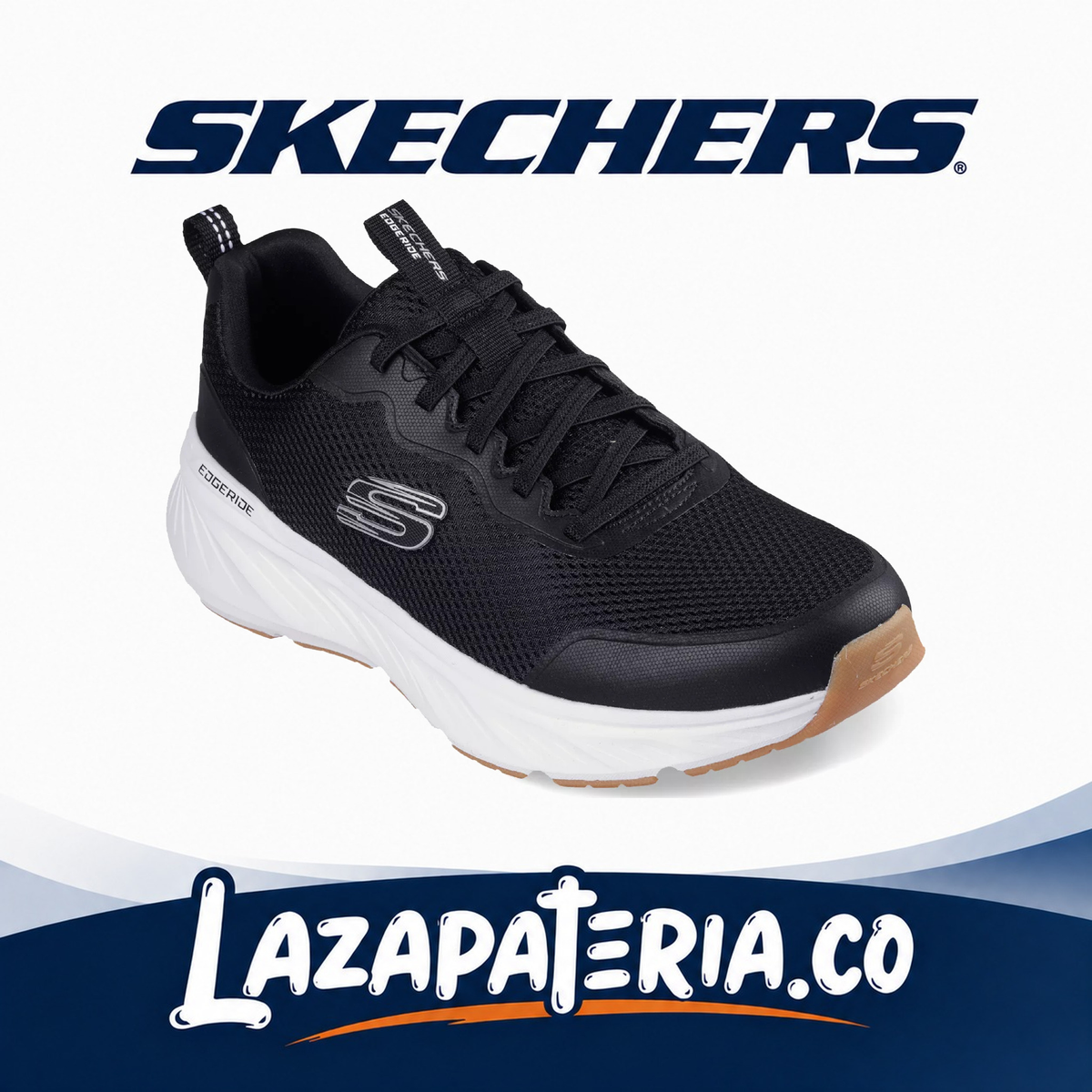 SKECHERS HOMBRE EDGERIDE NEGRO C23P2835BKW